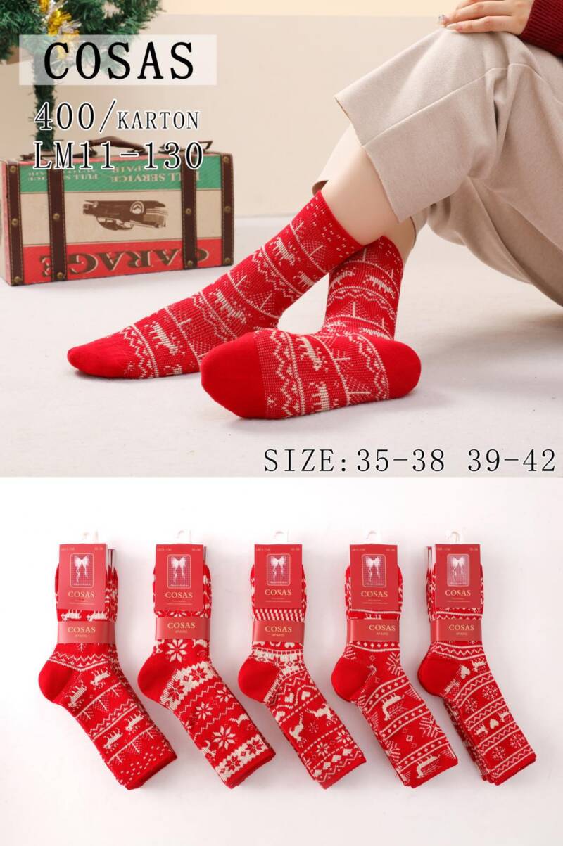 Skarpety damskie Roz 35-42, Mix kolor Paczka 40 szt